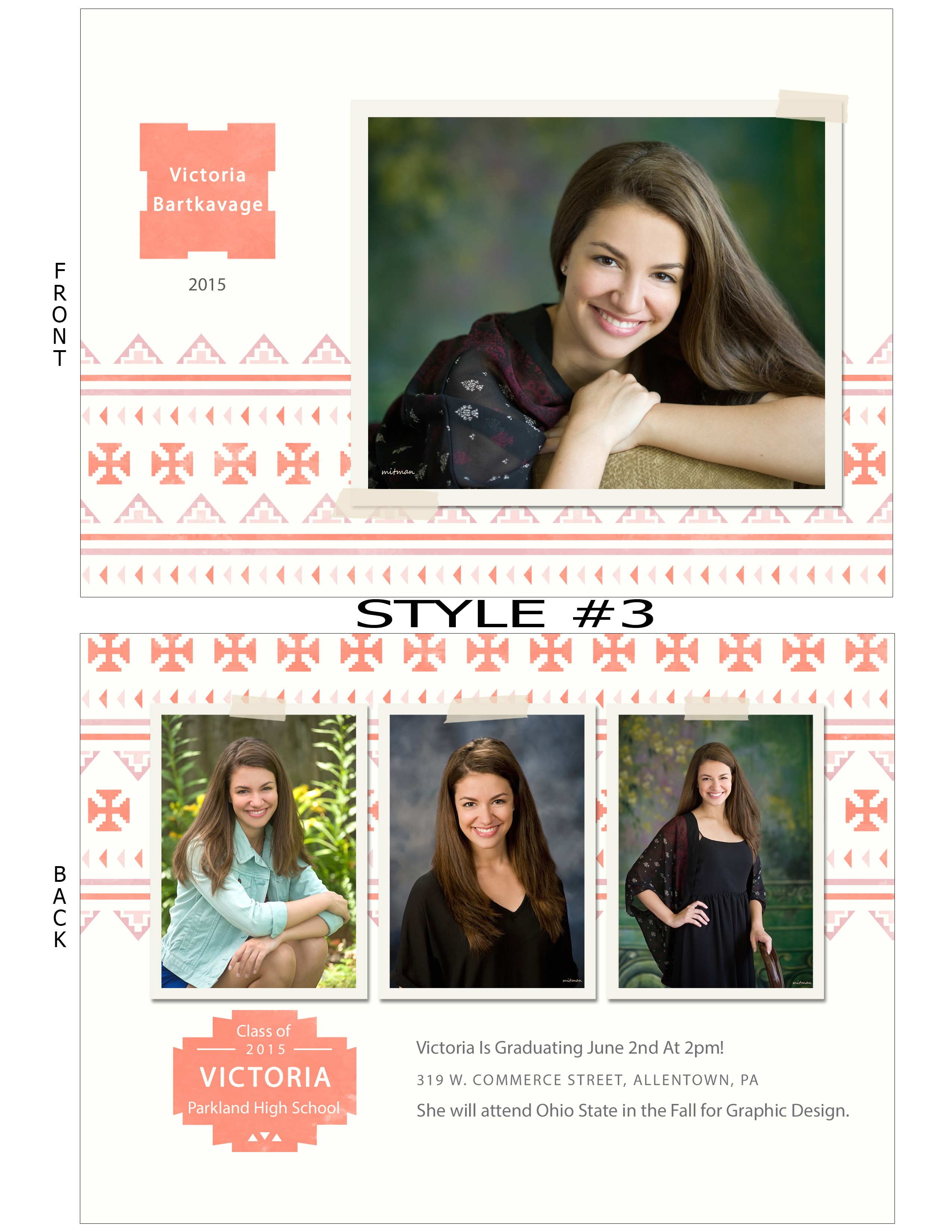 alluring two sided graduation announcements hd images for you
