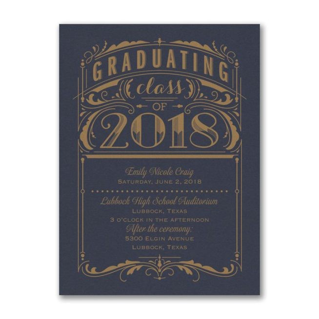 graduation invitations 2018