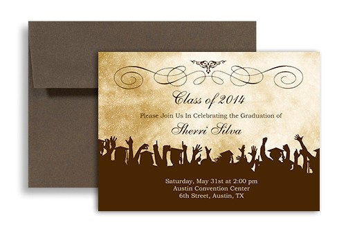 word template online printable graduation party invitation gi 1062