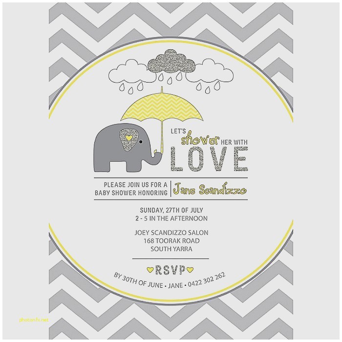 grey and yellow baby shower invites