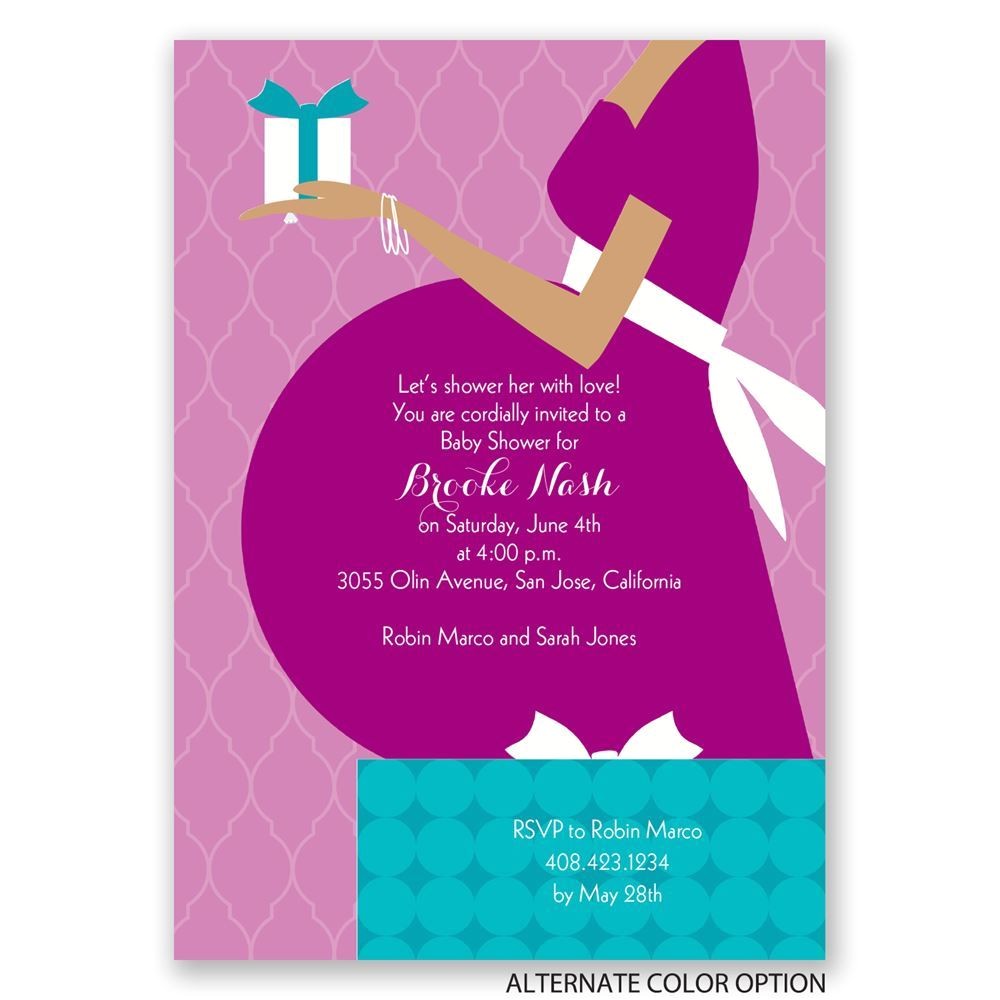 true gift baby shower invitation