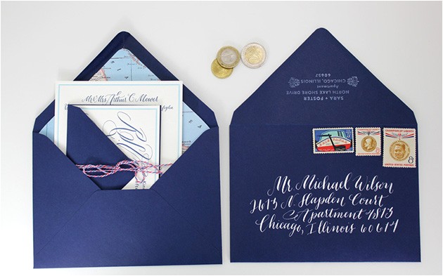 wedding invitations inner and outer envelope sizes