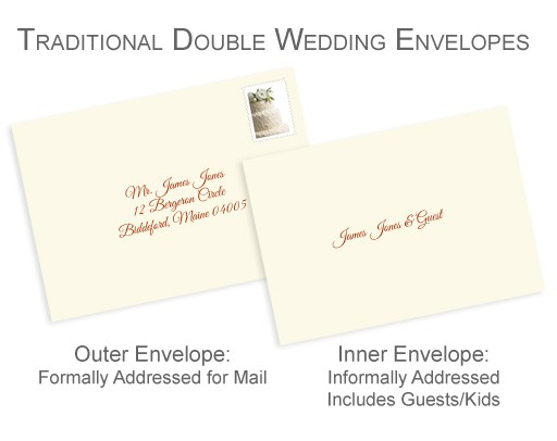 properly address your pocket invitations without inner envelopes