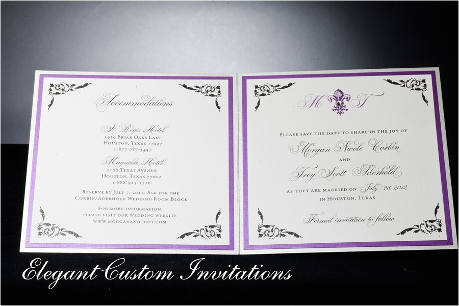 wedding invitation inside