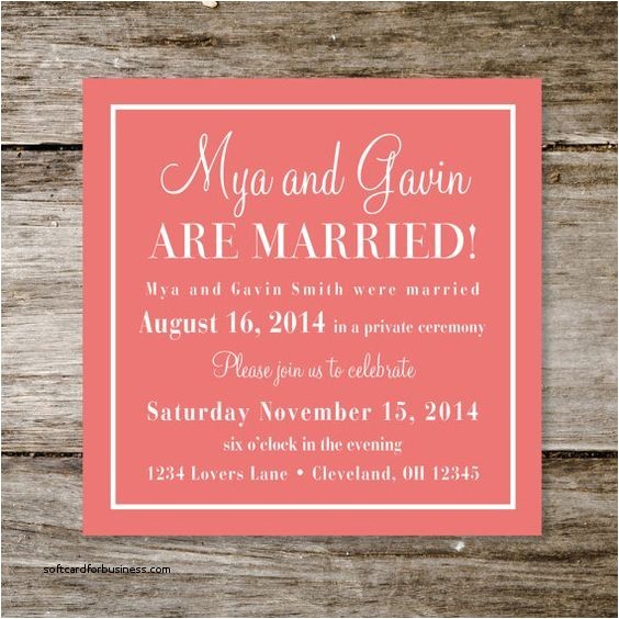small intimate wedding invitation wording