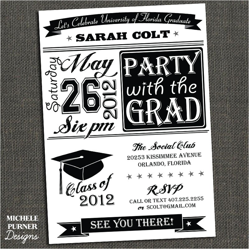 college graduation party invitations template