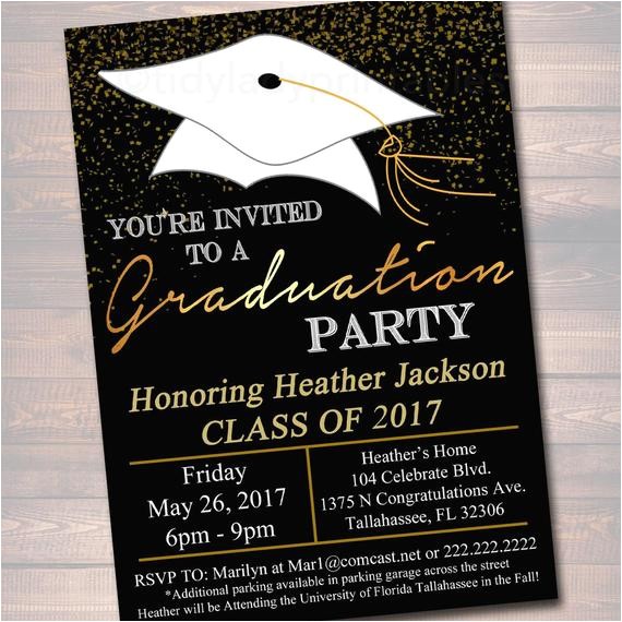 editable graduation party invitation