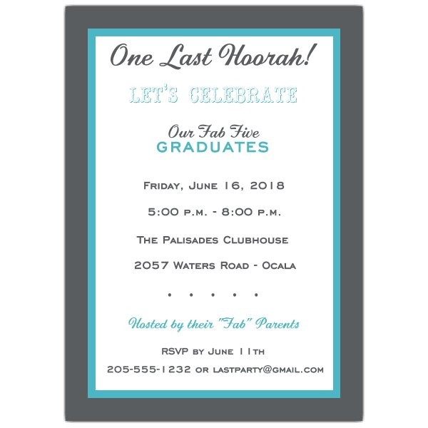 choose your color joint graduation party invitations p 605 57 psw7614