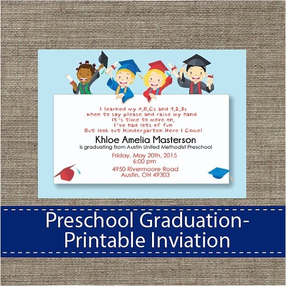 preschool graduation invitation ideas