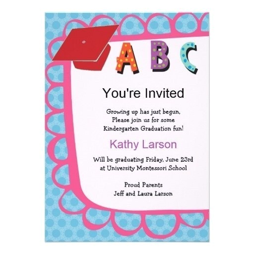 preschool graduation invitation to parents