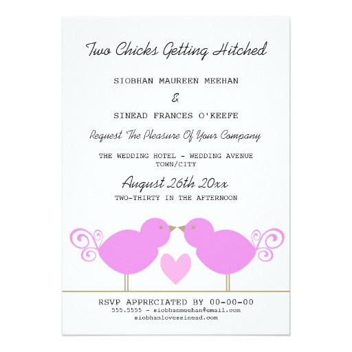 lesbian wedding invitations