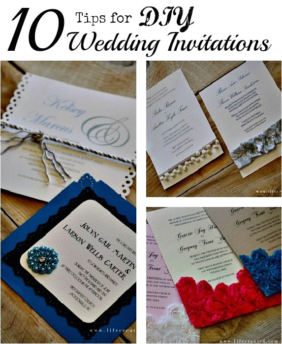 tips for diy wedding invitations