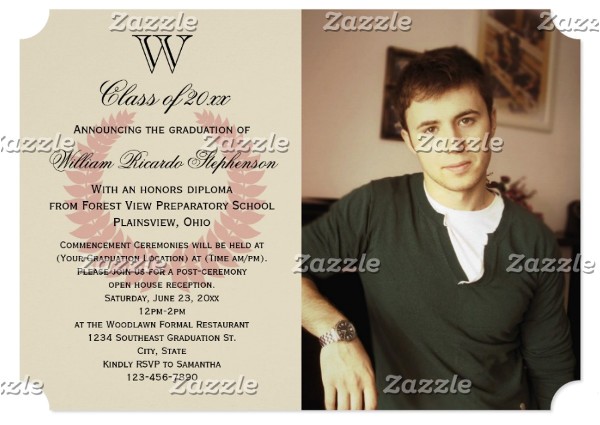 graduation photo invitations