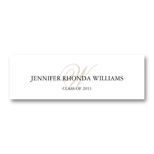 name cards for graduation announcements