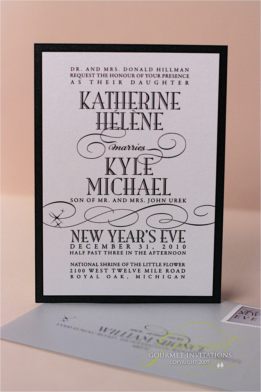 kathryn kyle new years eve wedding invitations