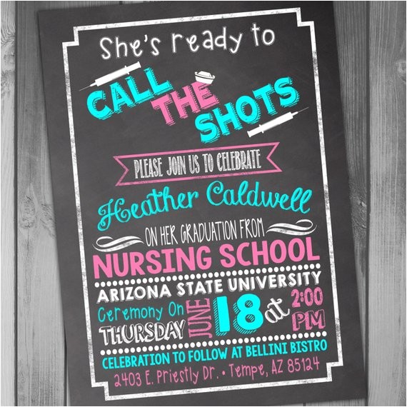nursing school graduation invitation