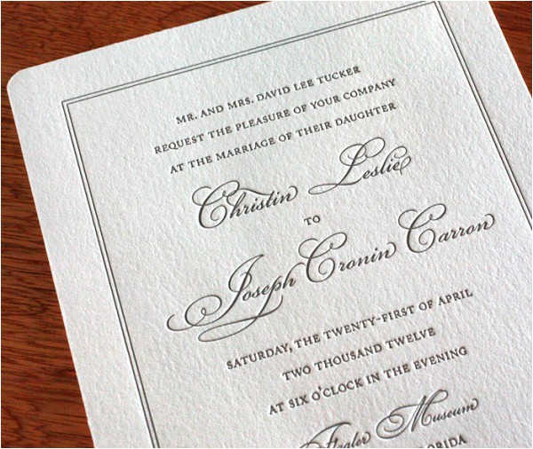 wedding invitation wording whose name first new including parents names in invitation wording letterpress