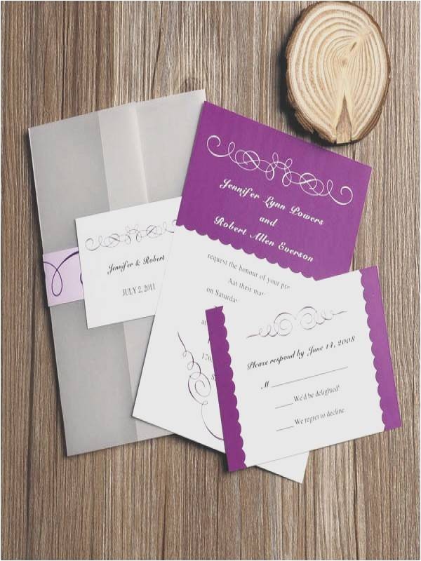 cheap pocket wedding invitations