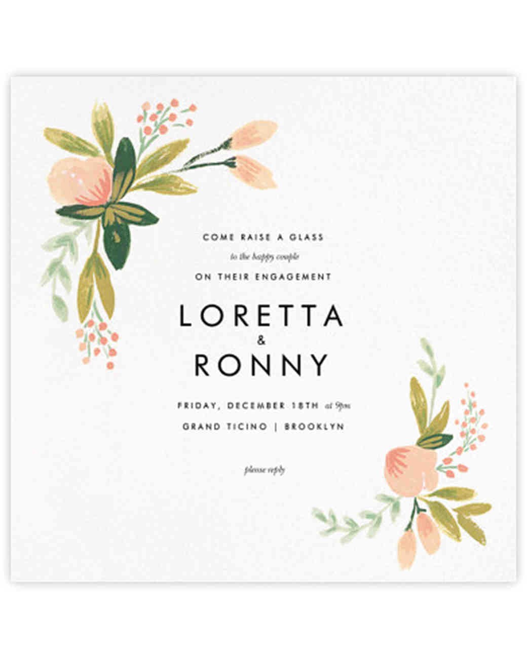 paperless engagement party invitations