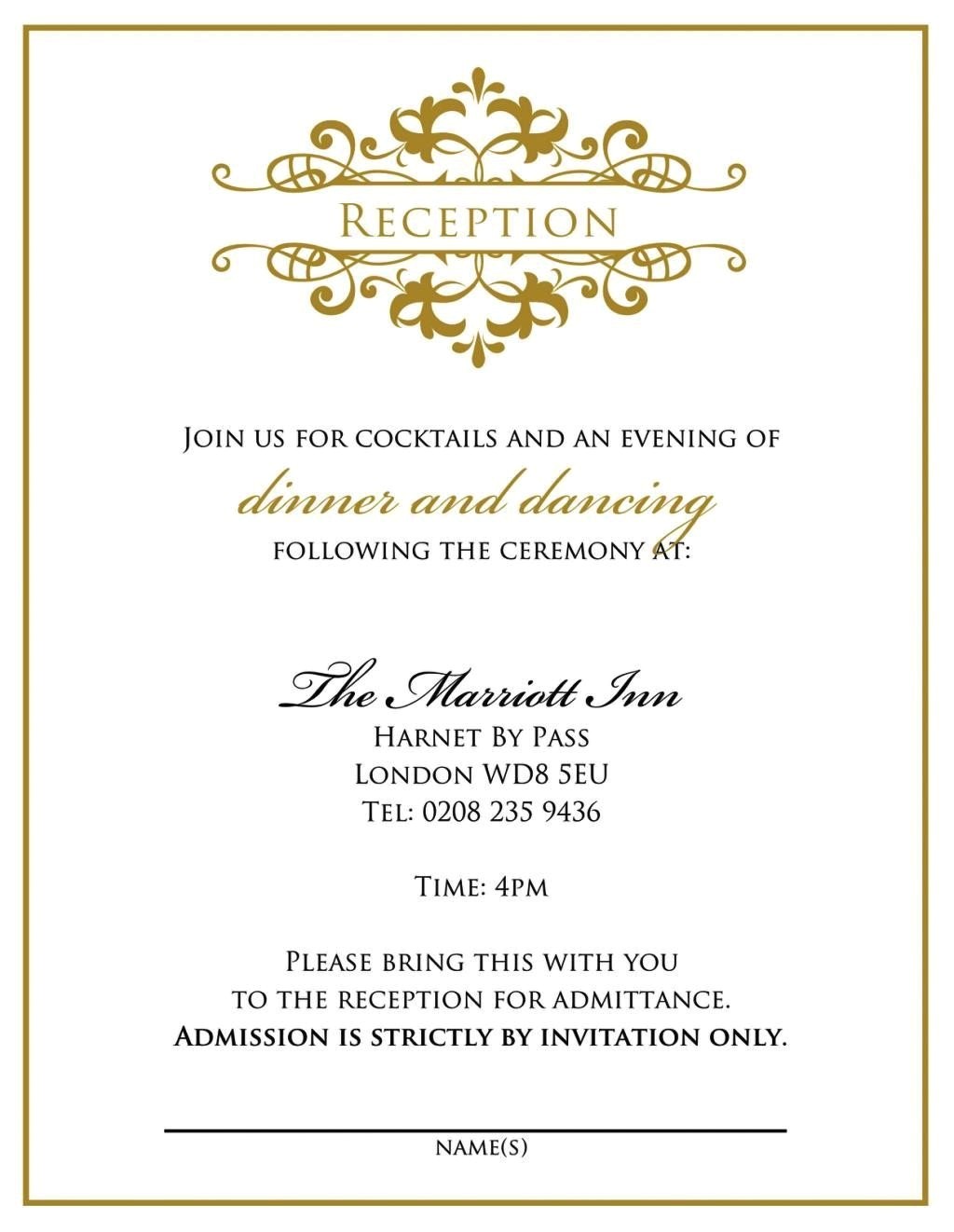 wedding invitation wording no parents