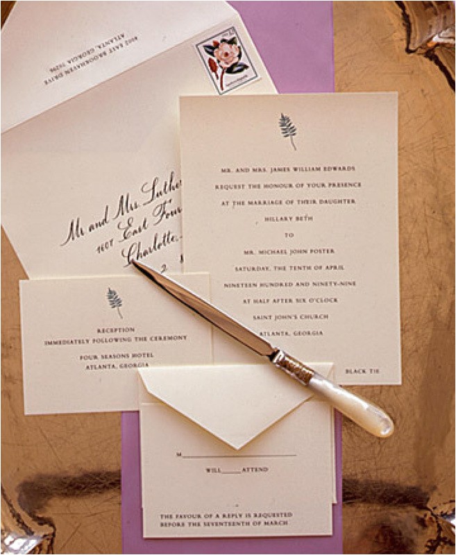 wedding invitation wording etiquette