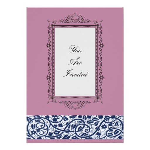 picture frame pink wedding invitations 161809997161652145