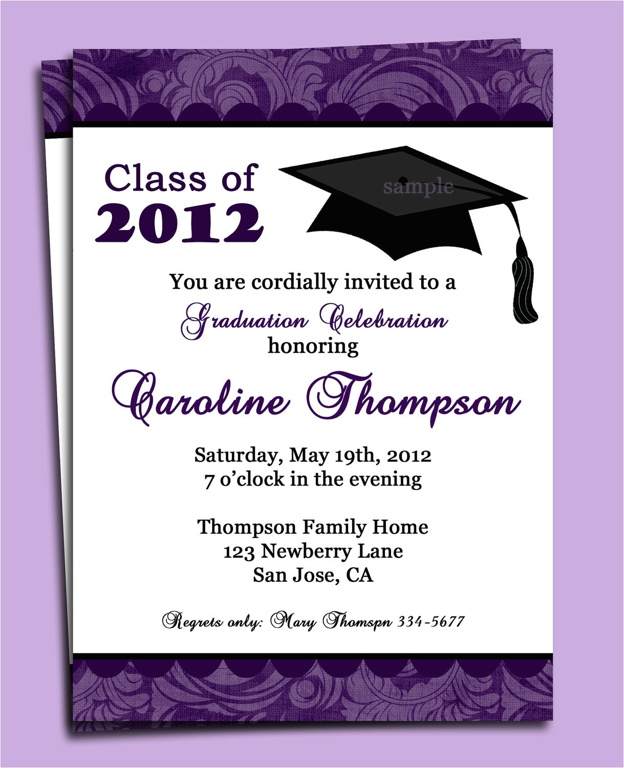 graduation party or announcement