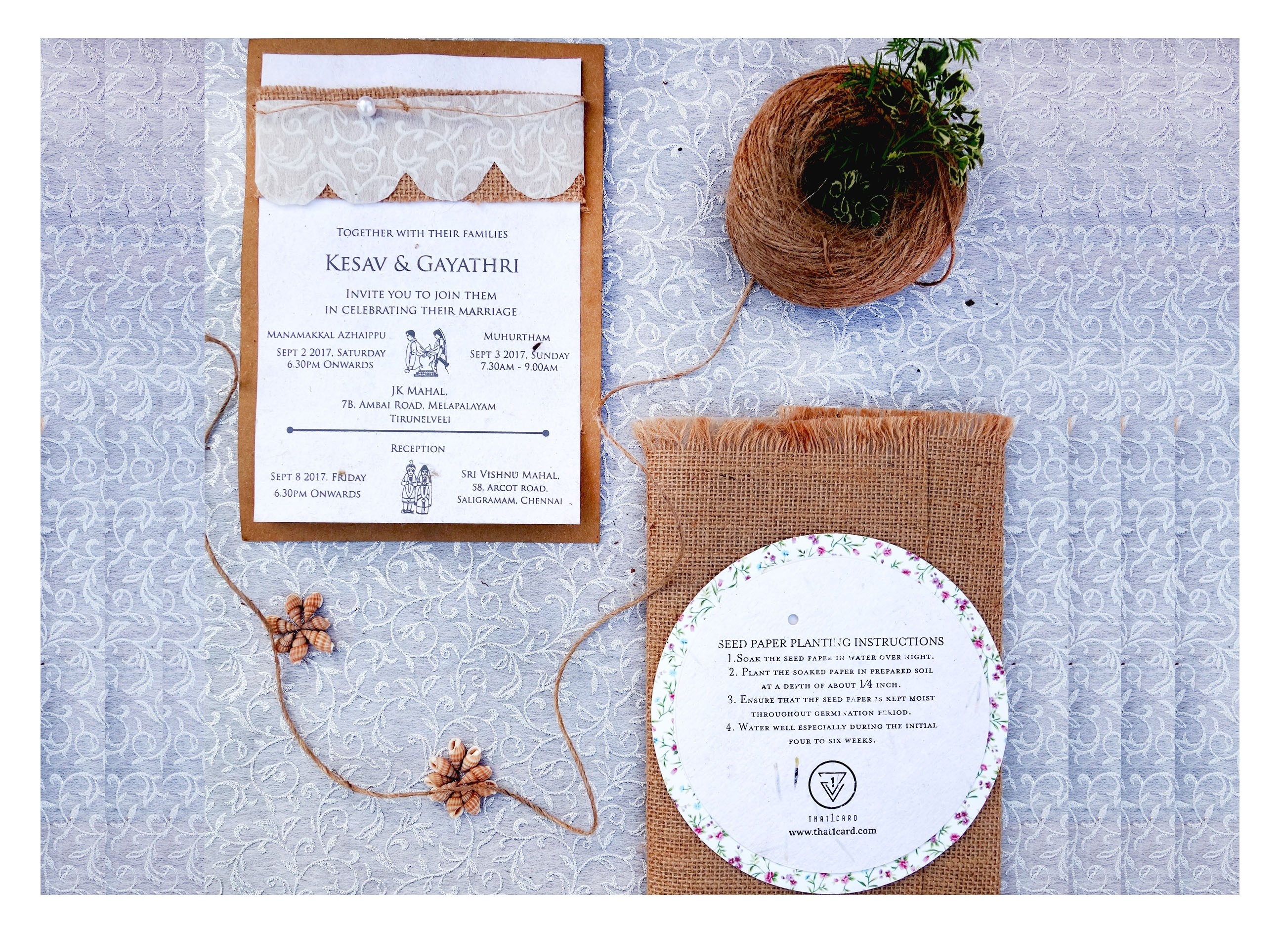 plantable paper wedding invitations