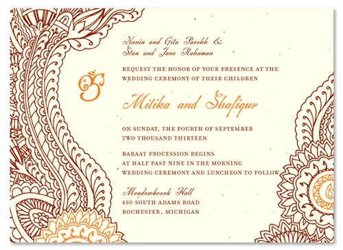pre made wedding invitations