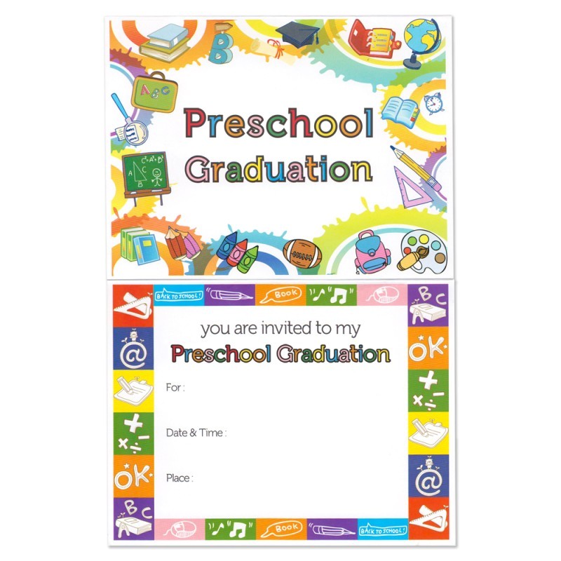 preschool graduation announcement