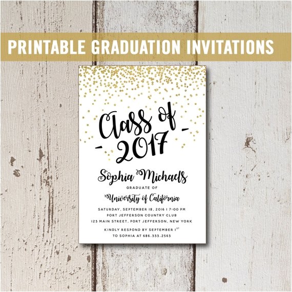 college graduation invitation printable