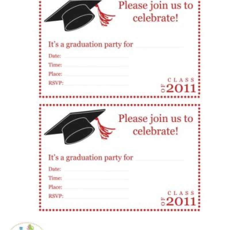 printable graduation party invitation free