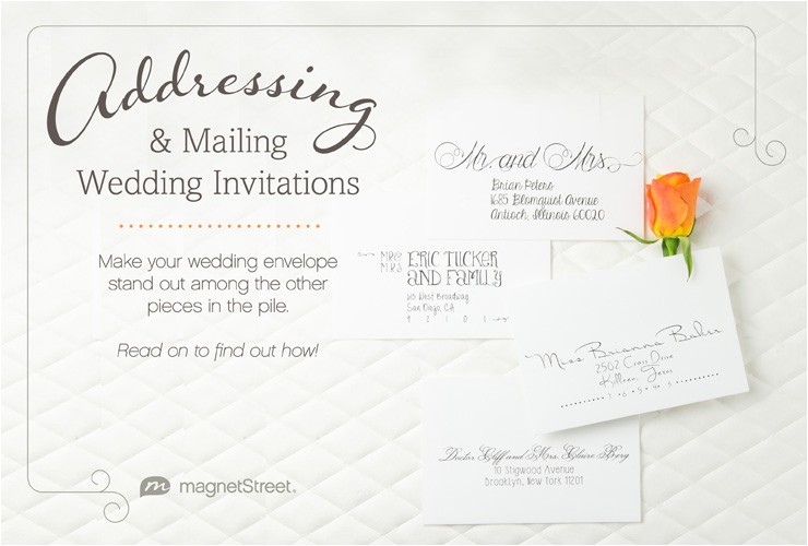 addressing wedding invitations