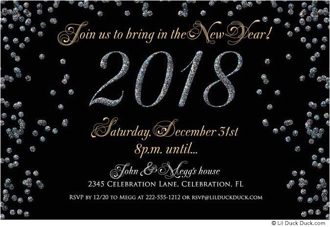 new years eve wedding invitations wording