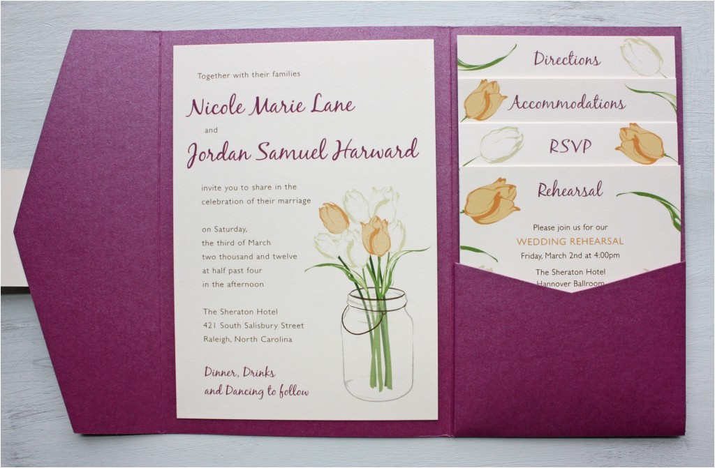 sangria color wedding invitations