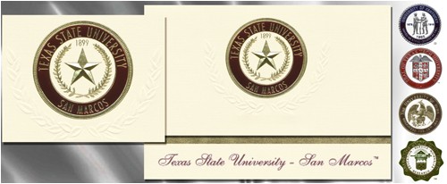 texas state university graduation announcements