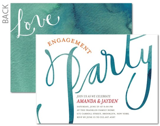 wedding ideas tiny prints engagement party invitations