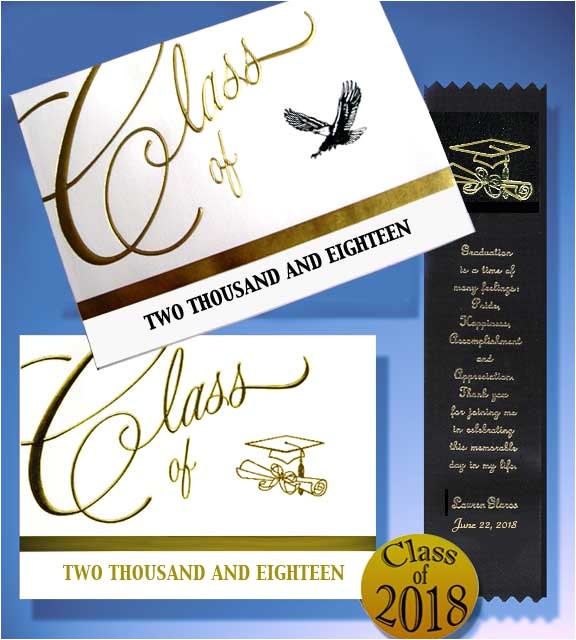 traditional graduation announcement name cards