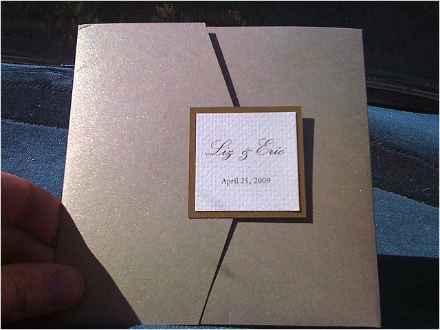 tri fold wedding invitations with pocket
