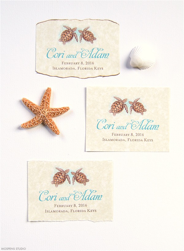 sea turtle wedding invitations