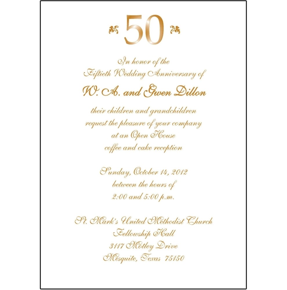 50th anniversary party invitations template