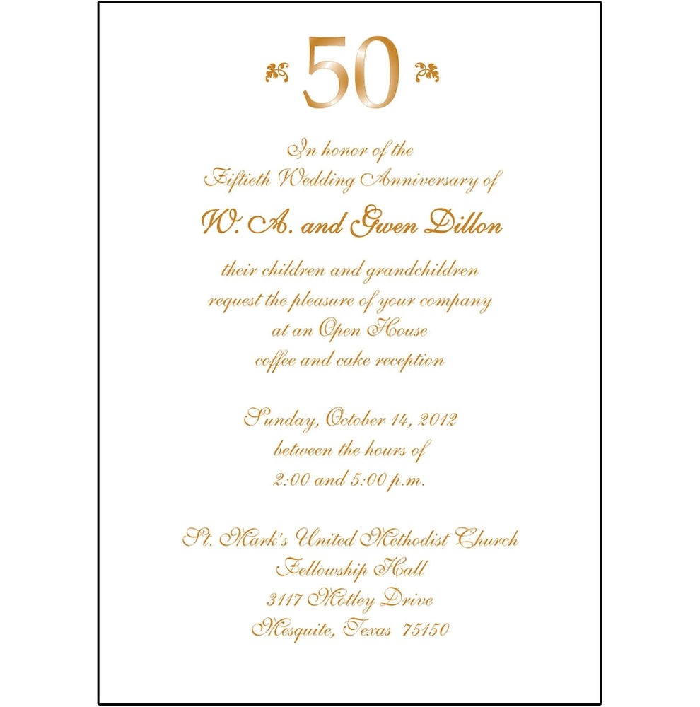 50th wedding anniversary invitations in spanish
