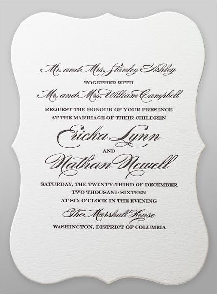 say it with style wording wedding invitations