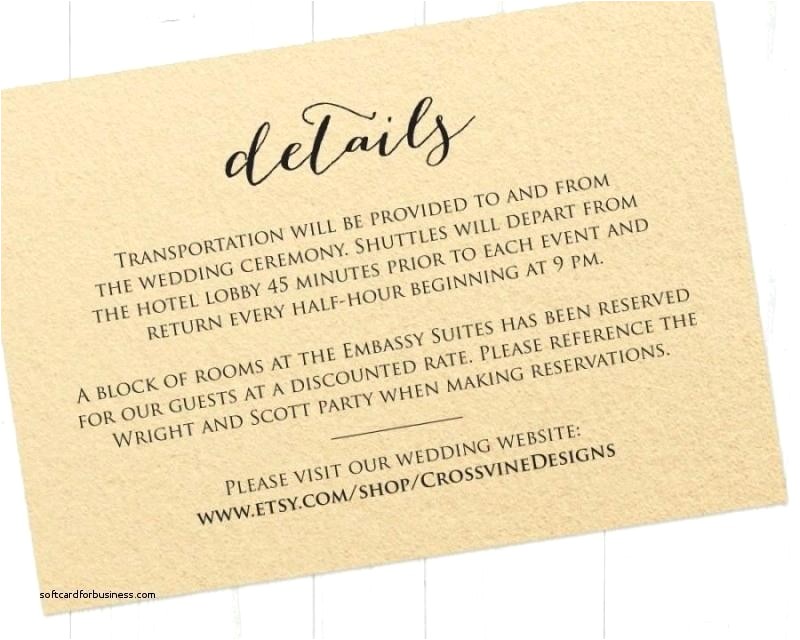 wedding invitation details card wording