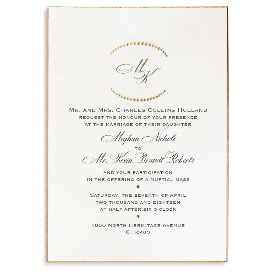 formal wedding invitations