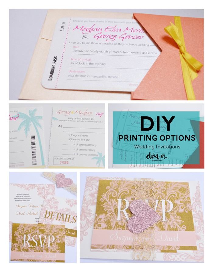 diy wedding invitation printing
