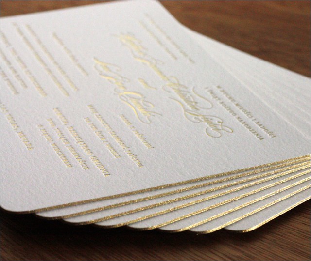 letterpress wedding invitation printing options