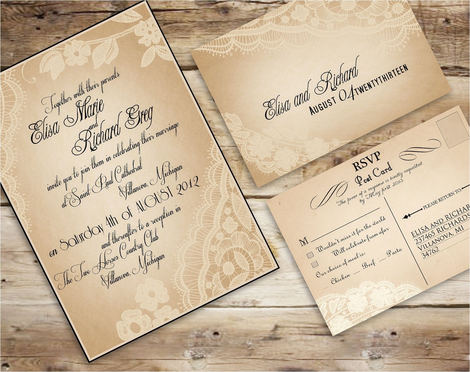 wedding invitations costco template