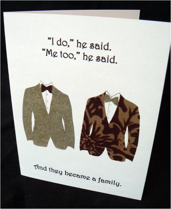 same sex wedding card