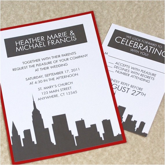 nyc wedding invitations